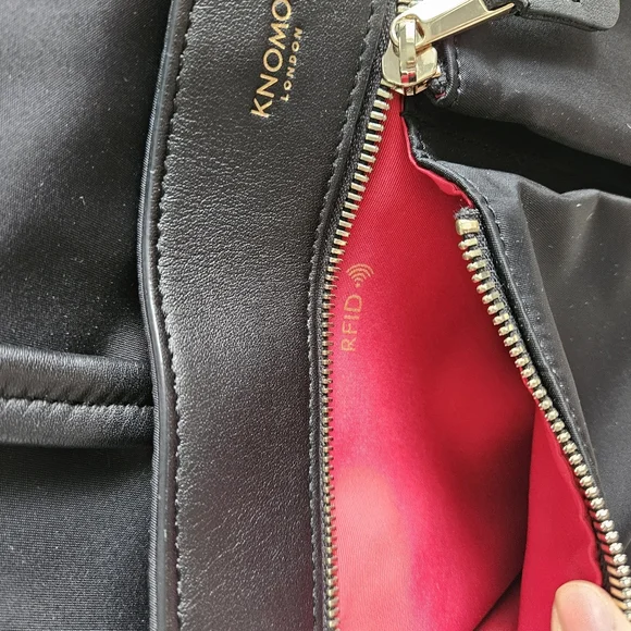 Knomo 14" Black Nylon Laptop Bag - Picture 9 of 10